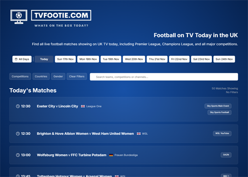 TVFootie Platform